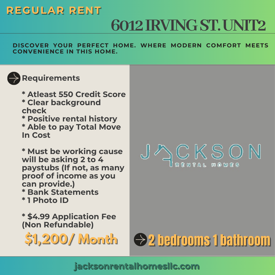 6012 Irving Street - Unit 2