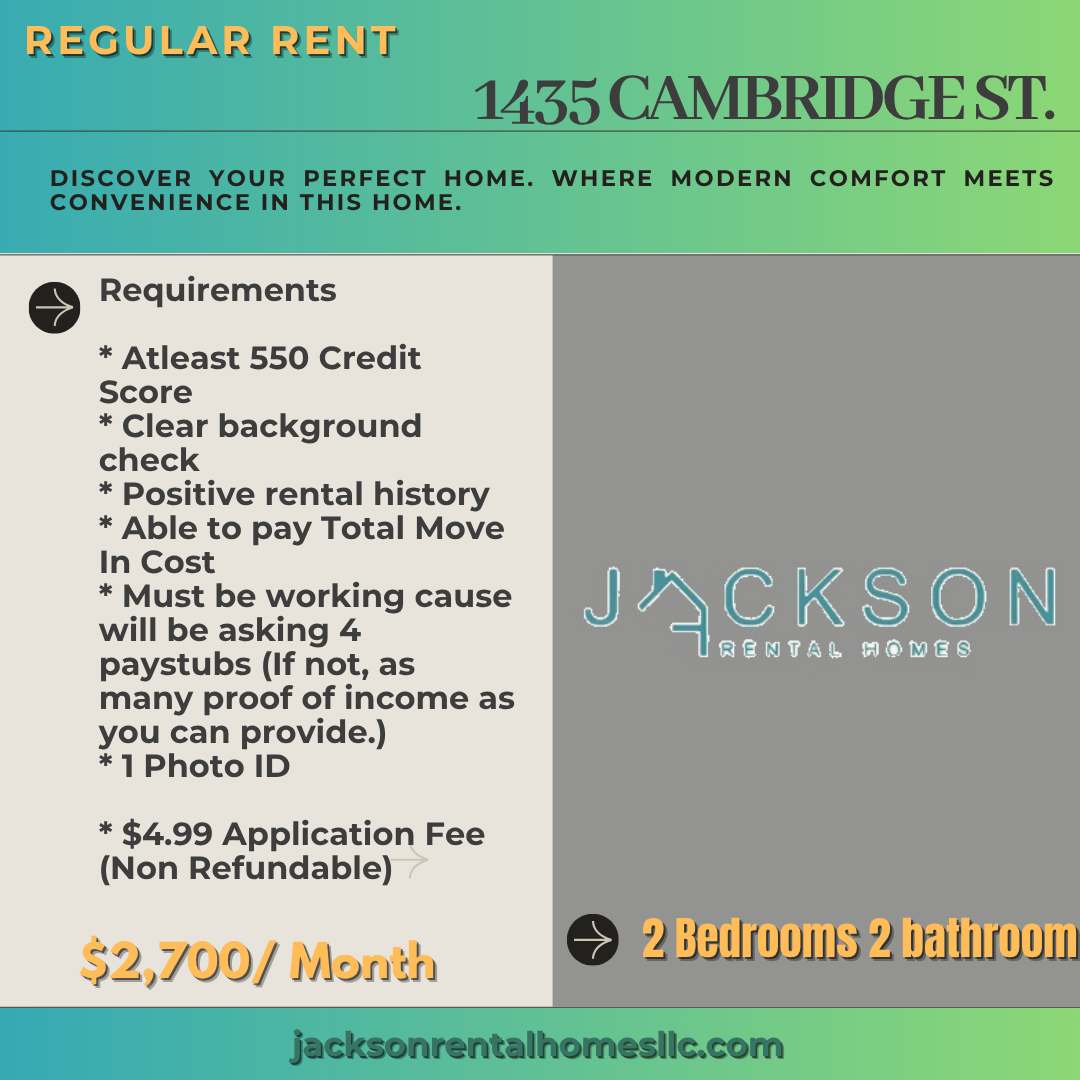 1435 Cambridge Street - Unit 1